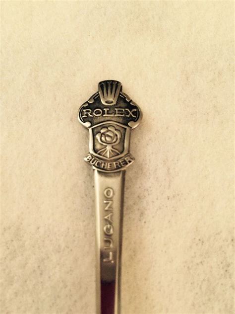 rolex spoon lugano|Rolex lugano souvenir spoons.